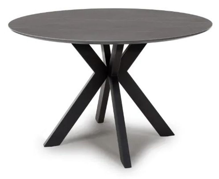 Lunar Dining Table - Grey Ceramic - 4 Seater - 120cm - Round