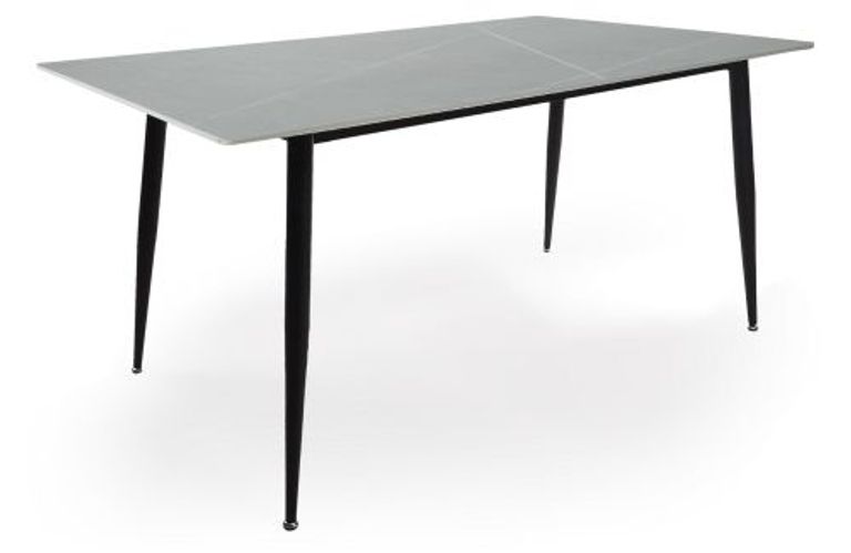 Monaco Dining Table - 6 Seater - 160cm - Grey Ceramic