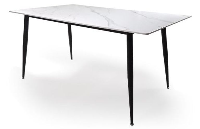 Monaco Dining Table - 6 Seater - 160cm - White Ceramic