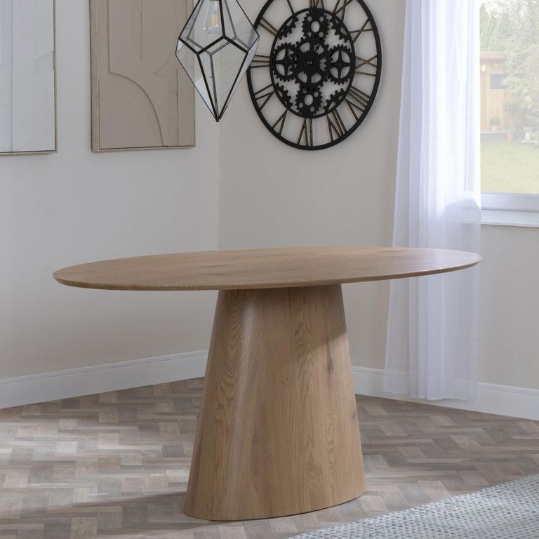 Palma Oval Dining Table - 6 Seater - 180cm - Oak