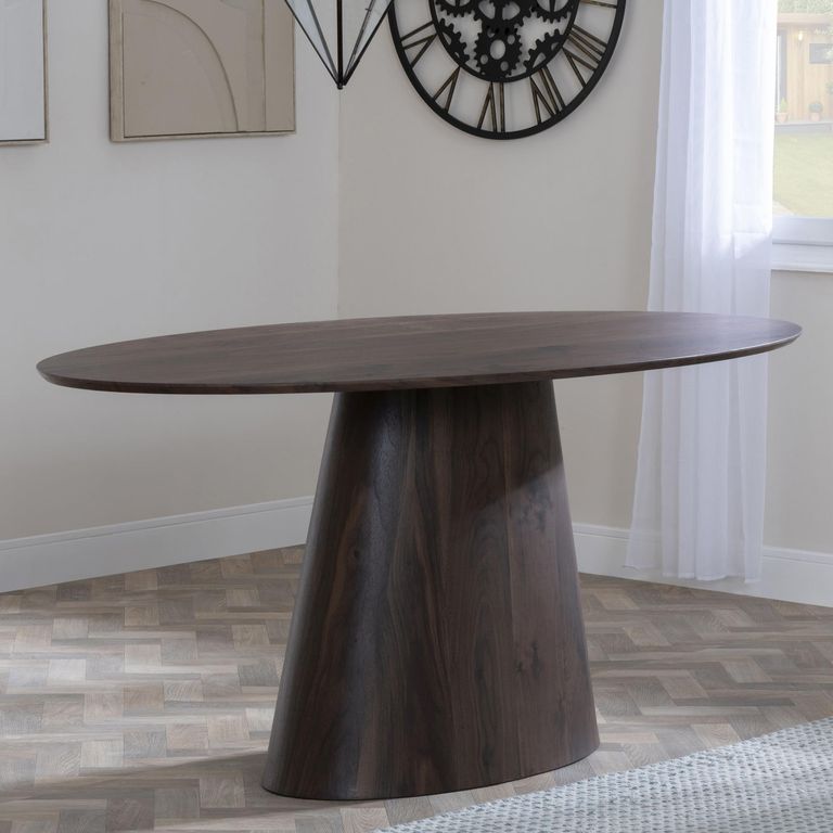 Palma Oval Dining Table - 6 Seater - 180cm - Walnut