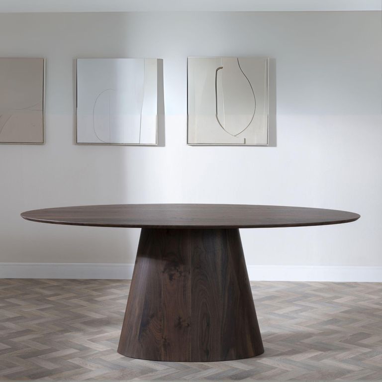Palma Oval Dining Table - 6 Seater - 180cm - Walnut