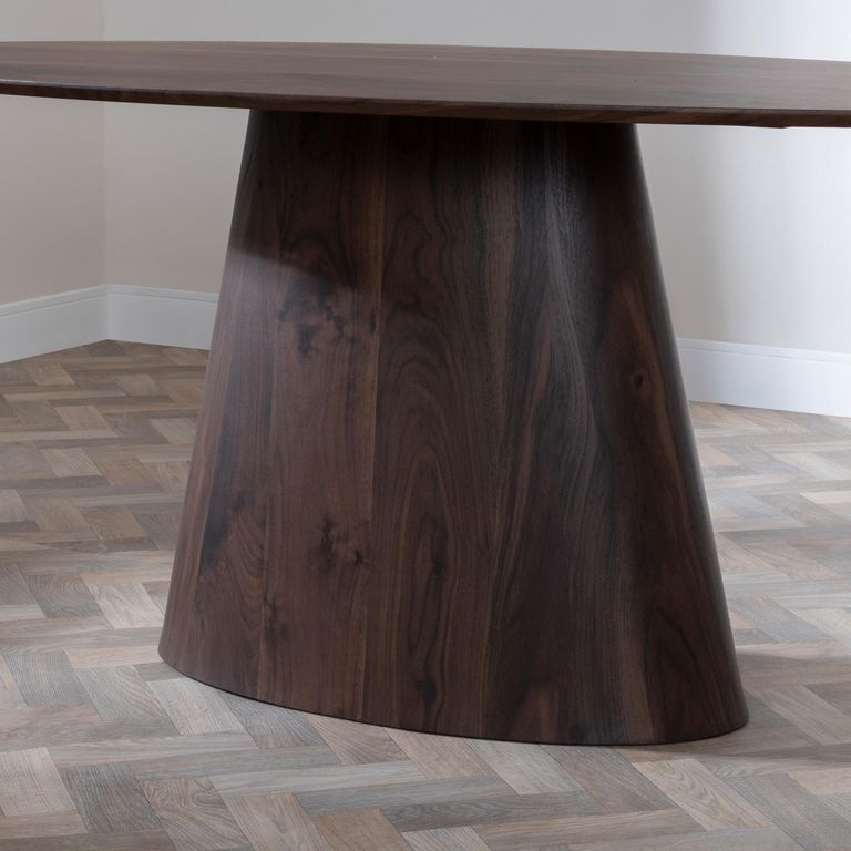 Palma Oval Dining Table - 6 Seater - 180cm - Walnut