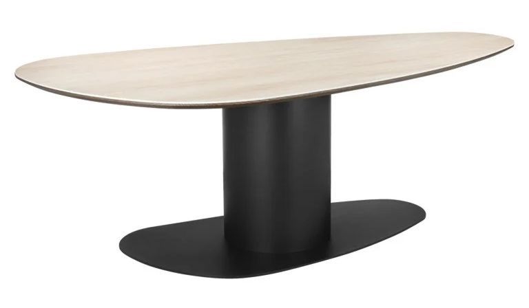 Ritz Beige Ceramic Top 8 Seater Pedestal Dining Table