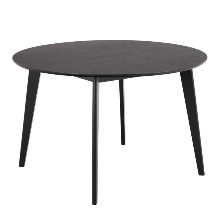 Roxby Round Dining Table - 4 Seater - 120cm - Black