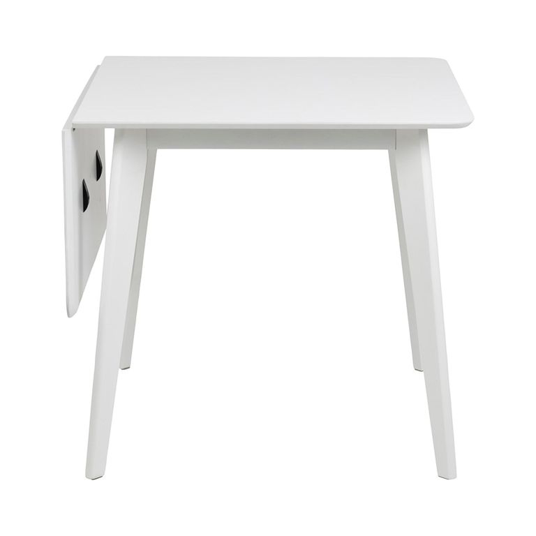 Roxby Drop Leaf Dining Table - 2-4 Seater - 80cm-120cm - White