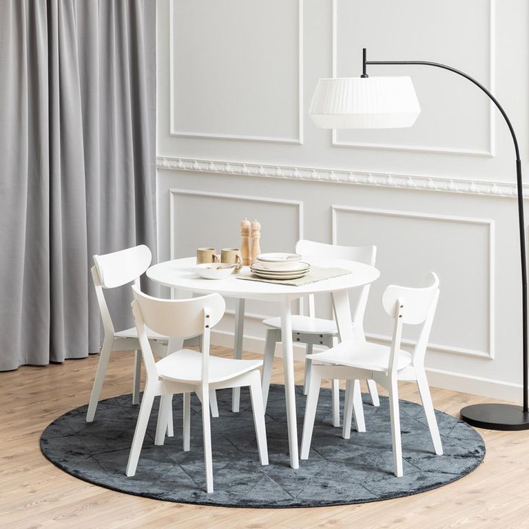 Roxby Round Dining Table - 2 Seater - 105cm - White