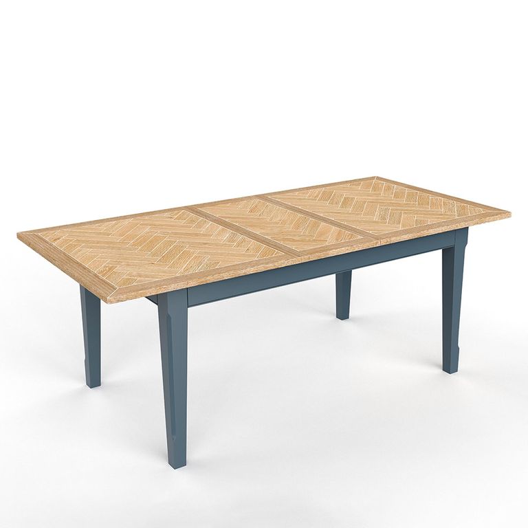 Signature Blue Extending Dining Table - 6-8 Seater - 160cm-200cm