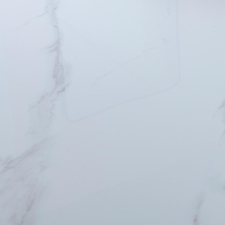 Sutton Dining Table - 4-8 Seater - 140cm-200cm - Extending - White Ceramic - Black Star Base