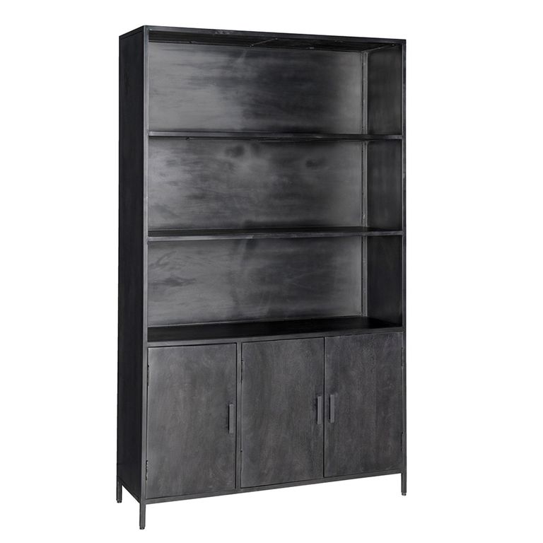 Kala Display Cabinet - 2 Door - Black - Mango Wood
