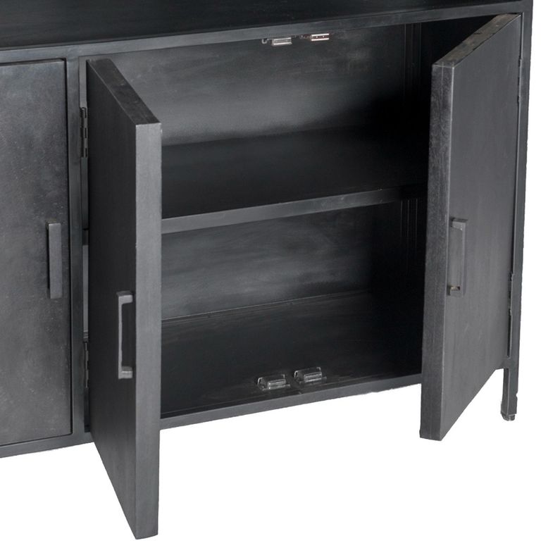 Kala Display Cabinet - 2 Door - Black - Mango Wood