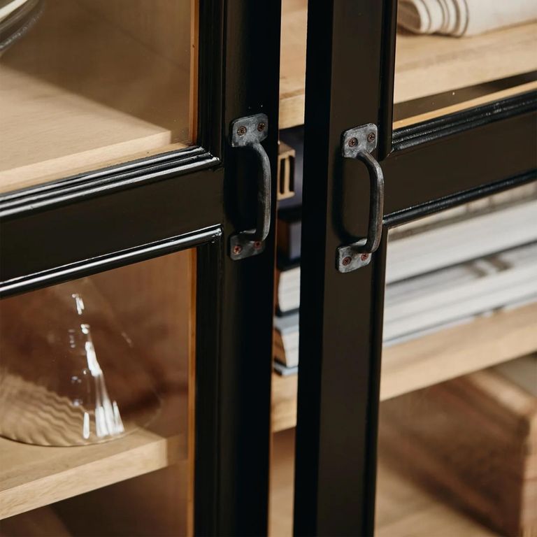 Viva Low Cabinet - 2 Door - 4 Drawer - Black