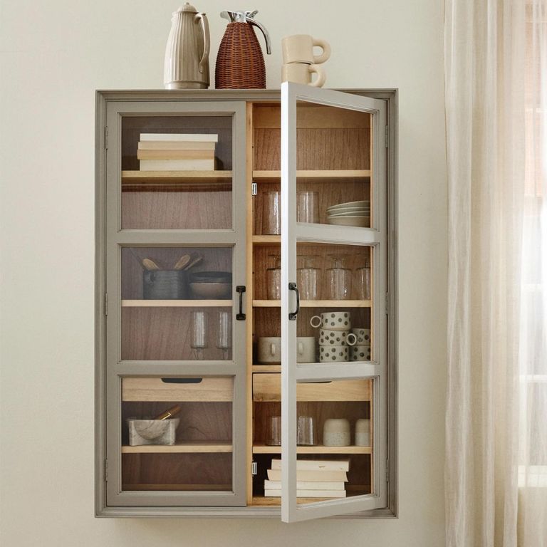 Viva Wall Cabinet - 2 Door - 2 Drawer - Grey