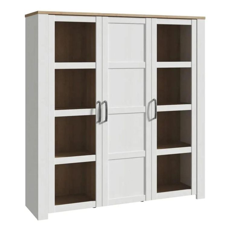Clearance - Bohol Display Cabinet - 3 Door - Large - White - FSS17339