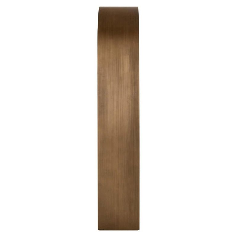 Bowic Display Cabinet - Arch - Brushed Gold - Glass and Metal