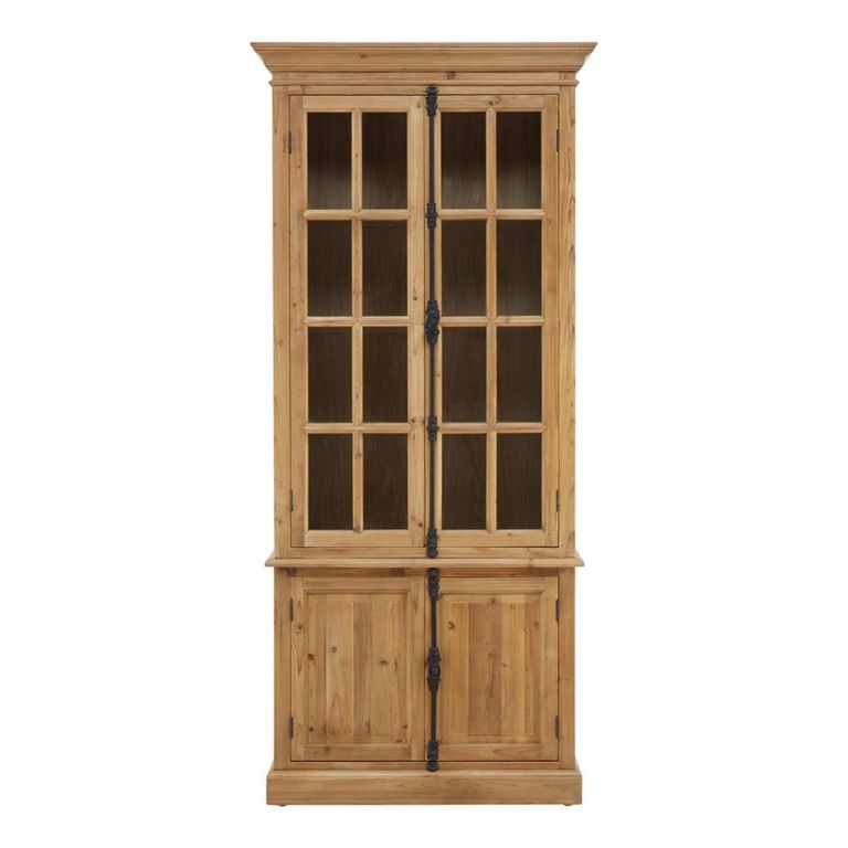 Banten Display Cabinet - 2 Door - Tall - Natural - Pine