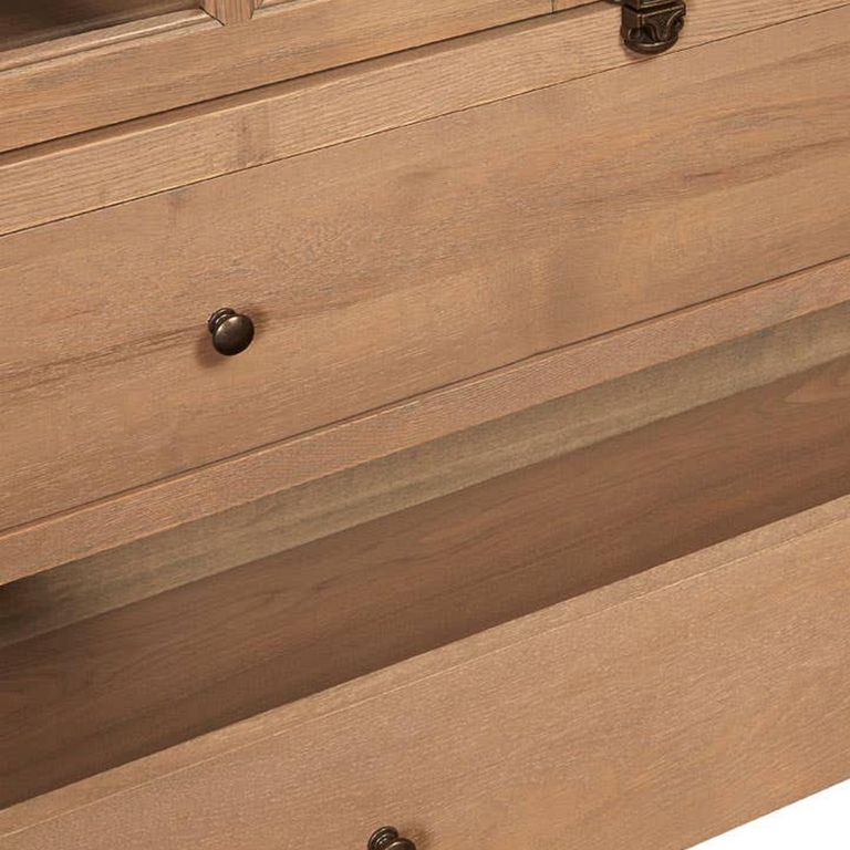 Lyon Display Cabinet - 2 Door - Tall - Natural - Oak