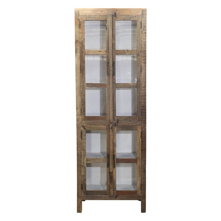 Bassano Display Cabinet - 2 Door - Natural - Wood