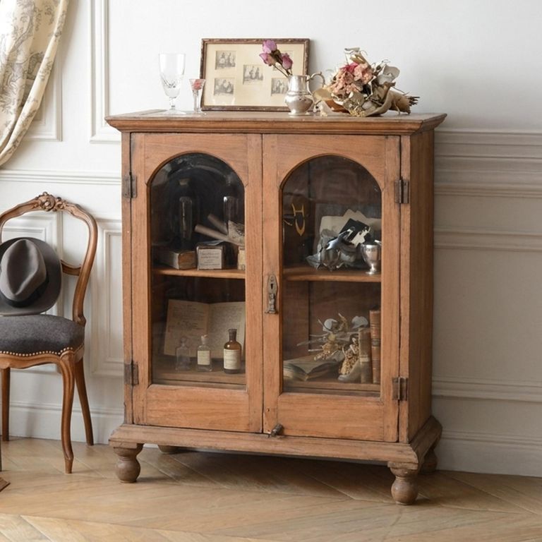 Handcrafted Display Cabinet - Arch - 2 Door - Glass and Wood