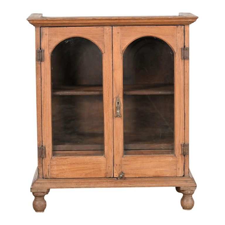 Handcrafted Display Cabinet - Arch - 2 Door - Glass and Wood