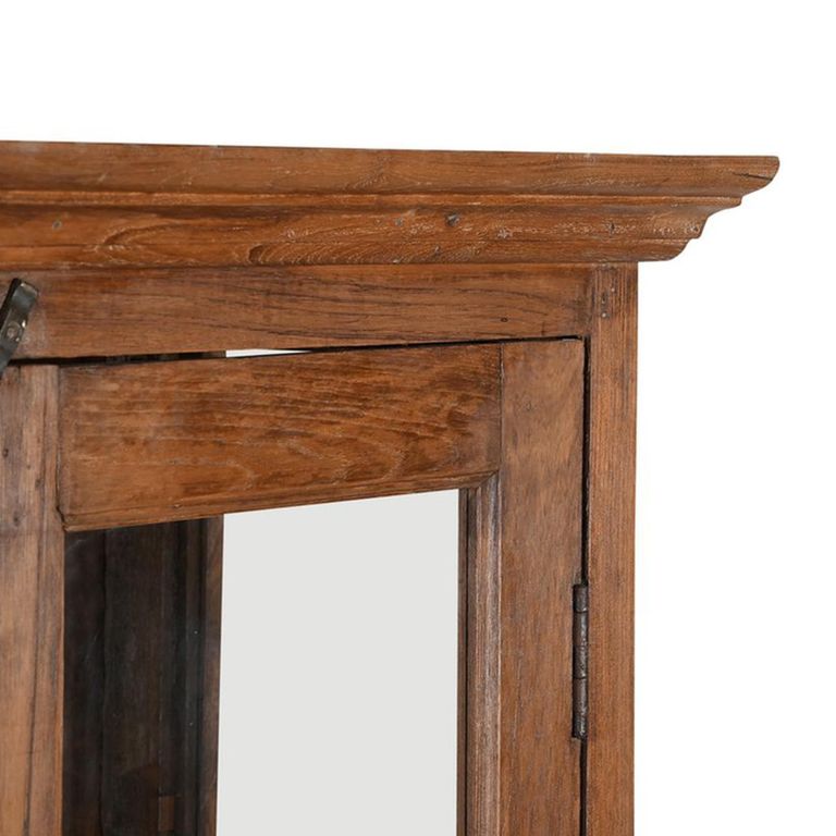 Display Cabinet - 2 Door - Tall - Brown - Glass and Wood