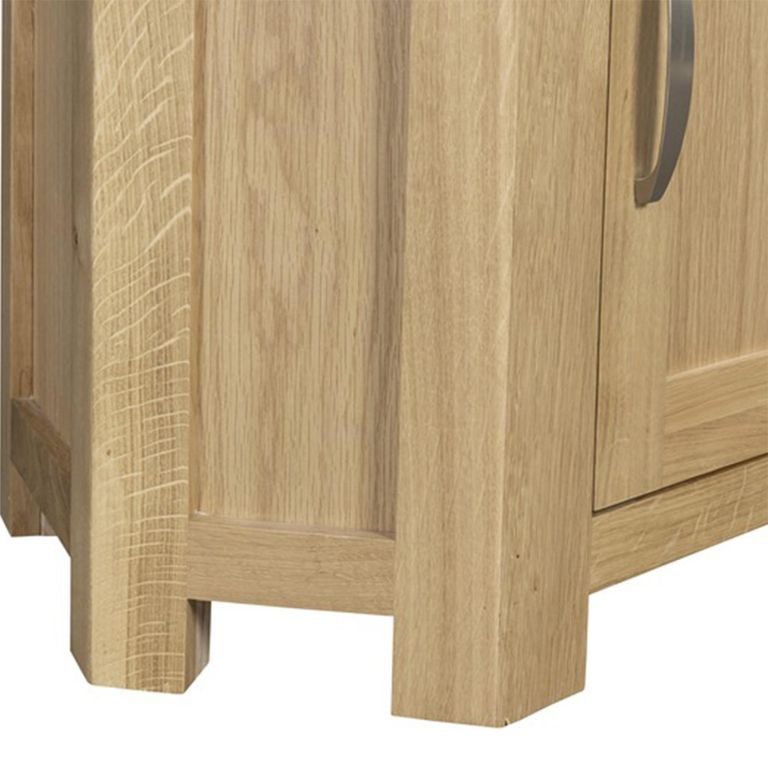 Treviso Oak Corner Display Unit - 2 Door