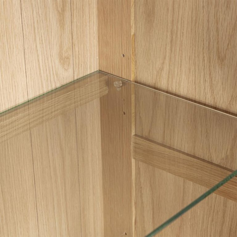 Treviso Oak Display Cabinet - Low - 2 Door