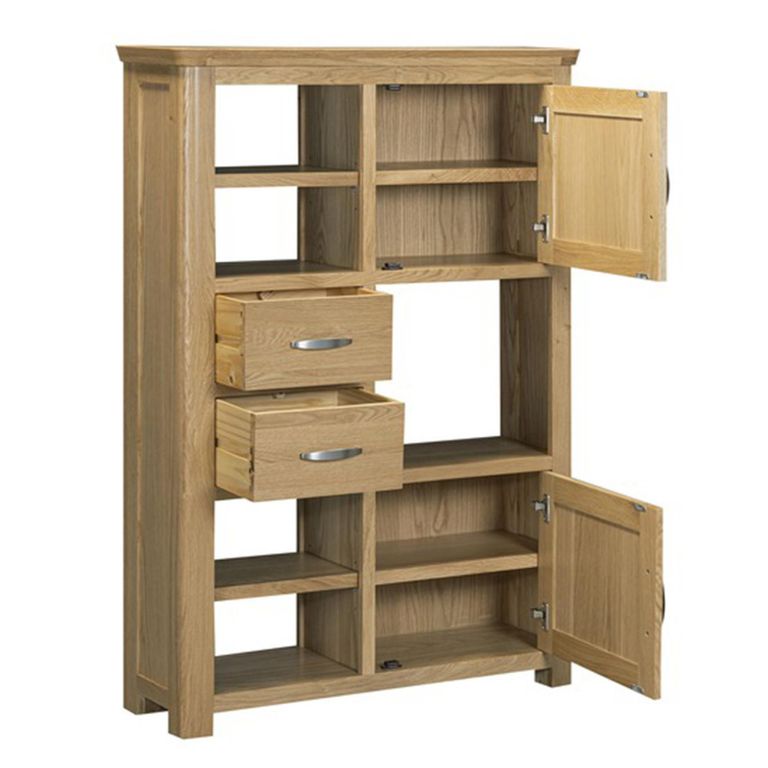 Treviso Oak Display Unit - 2 Door