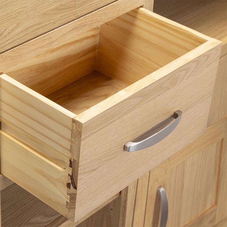 Treviso Oak Display Unit - 2 Door