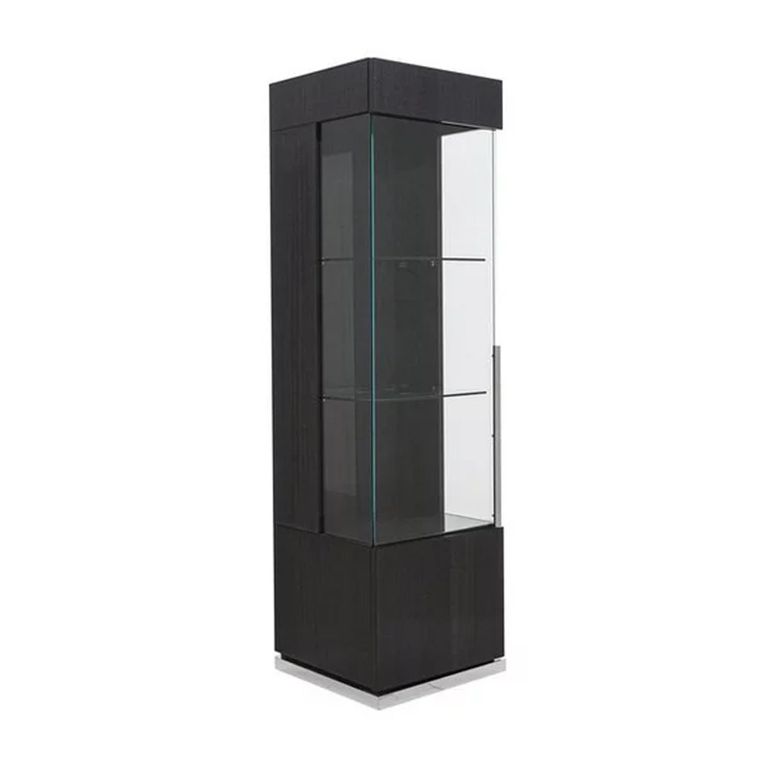 Montecarlo Display Cabinet - 1 Door - Left - Grey Koto High Gloss