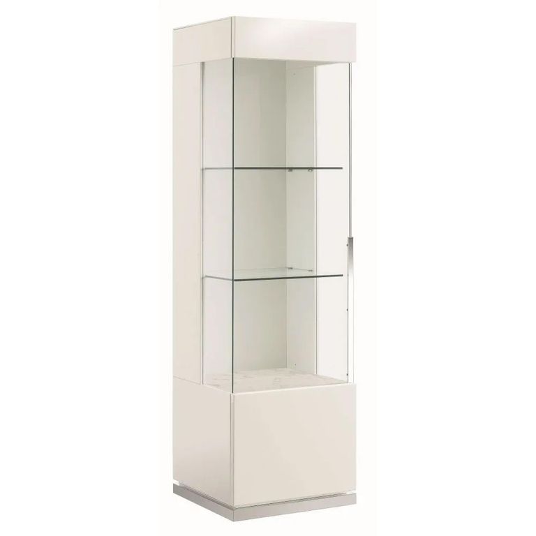 Canova Display Cabinet - 1 Door - LHF - White Gloss