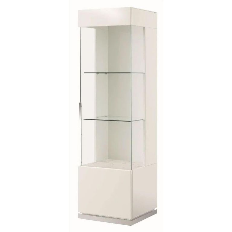 Canova Display Cabinet - 1 Door - RHF - White Gloss