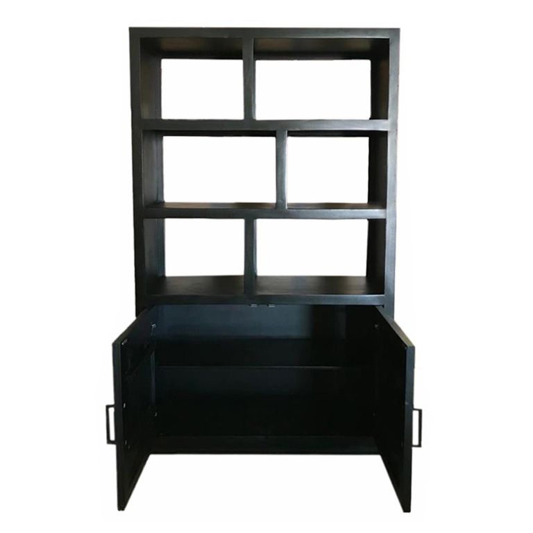 Jaxx Display Cabinet - 2 Door - Black - Mango Wood