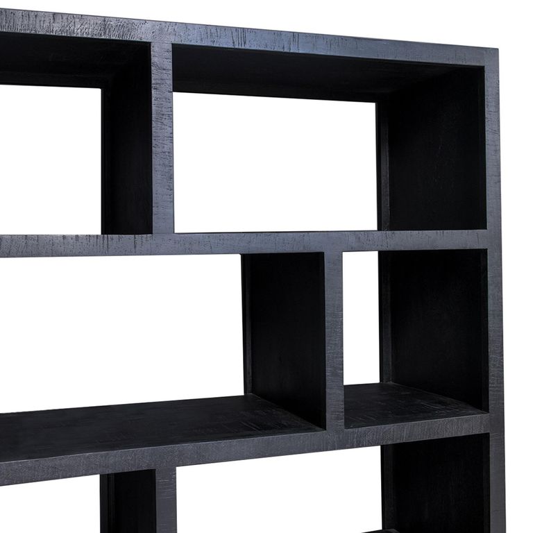 Jaxx Display Cabinet - 3 Door - Black - Mango Wood
