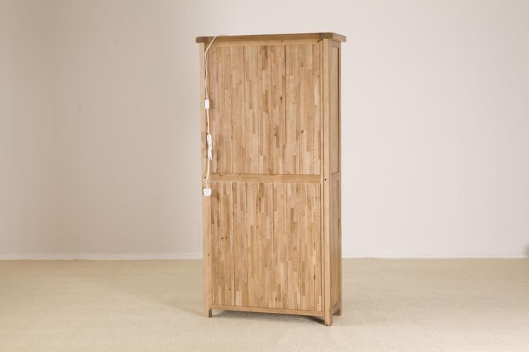 Originals Display Cabinet - 2 Door - 2 Drawer - Rustic Oak