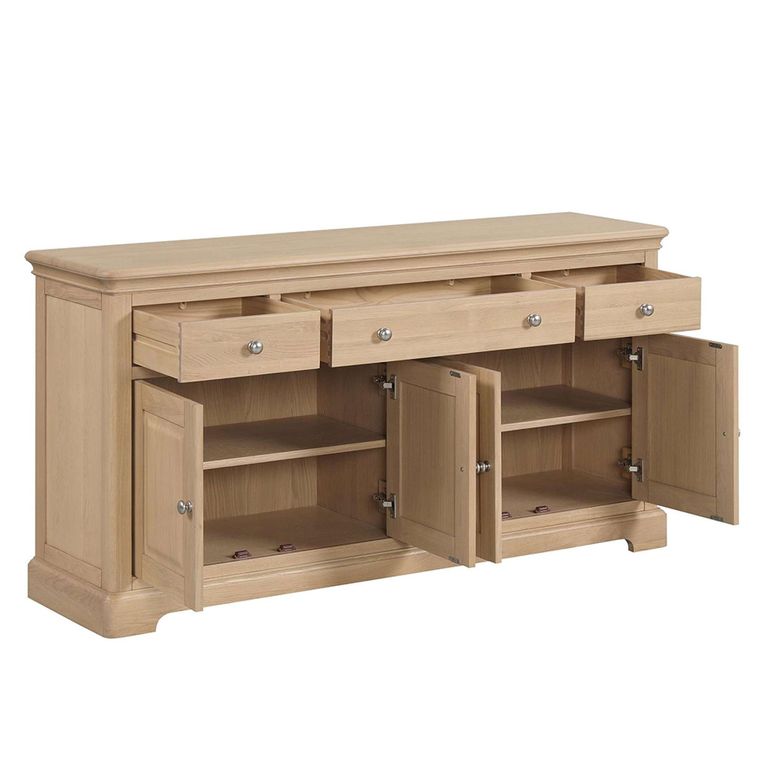 Cromwell Oak Sideboard - 4 Door - 3 Drawer - 162.4cm - Large