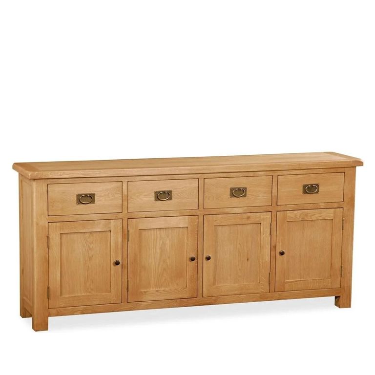 Salisbury Premium Extra Large Sideboard - 4 Door - Oak - 191cm