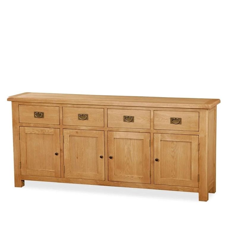 Salisbury Premium Extra Large Sideboard - 4 Door - Oak - 191cm