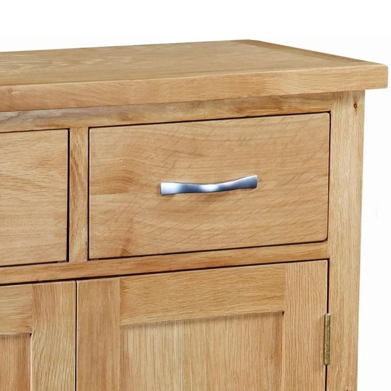New Trinity Compact Sideboard - 75cm - 2 Door - Natural Oak