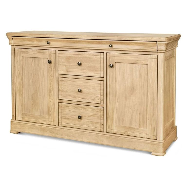 Moreno Large Sideboard - 2 Door - 4 Drawer - Oak