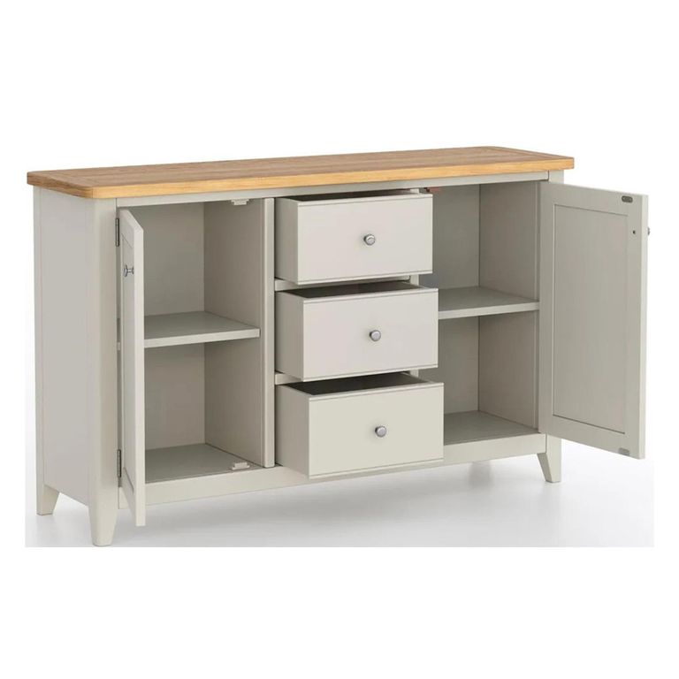 Arden Grey Painted 130cm Medium 2 Door Sideboard
