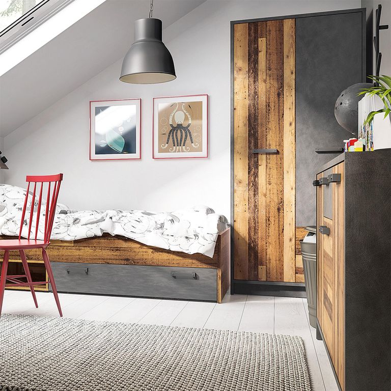 Brooklyn Sideboard - 3 Door - 1 Drawer - Medium - Rustic