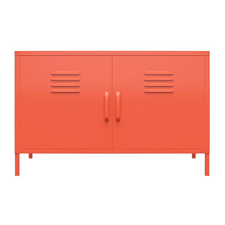 Novogratz Cache Accent Sideboard - Orange Locker - 2 Doors - 4012813COMNUK