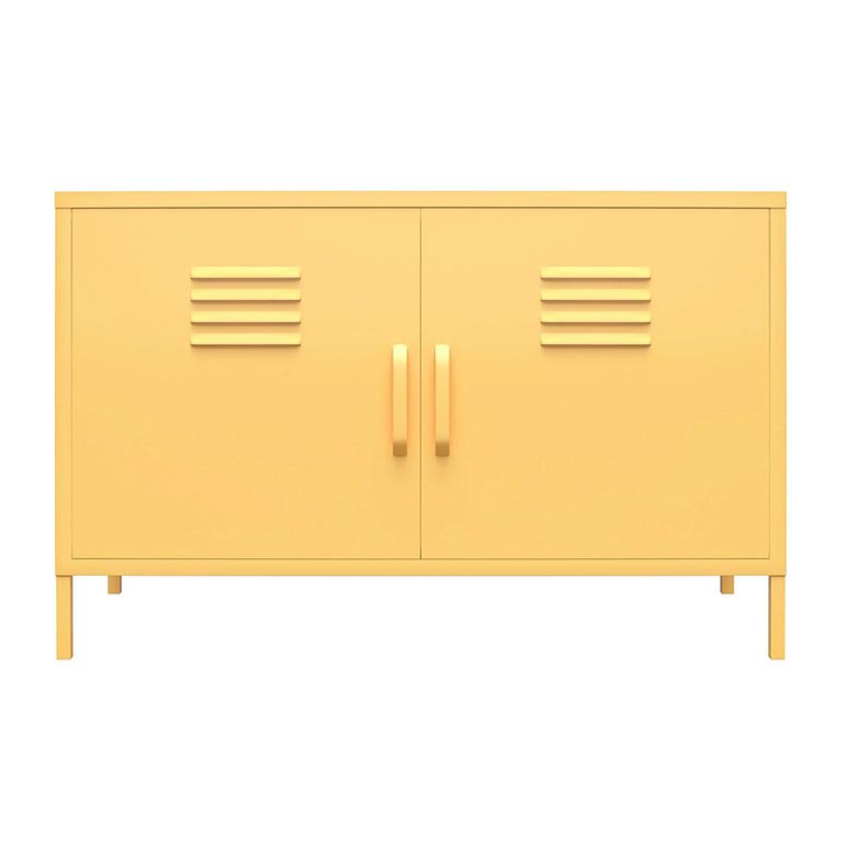 Novogratz Cache Accent Sideboard - Yellow Locker - 2 Doors - 4012814COMNUK