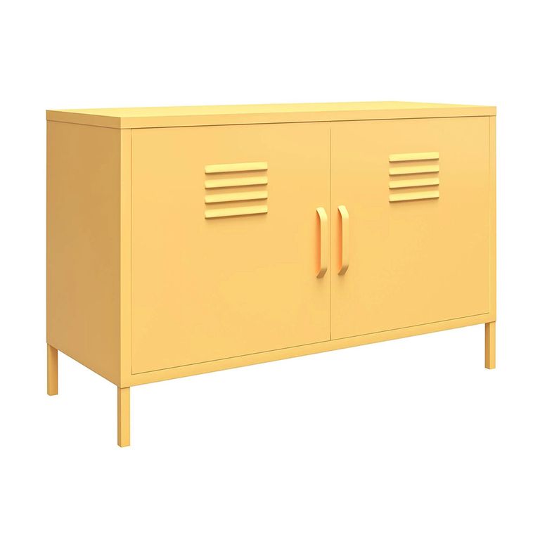 Novogratz Cache Accent Sideboard - Yellow Locker - 2 Doors - 4012814COMNUK