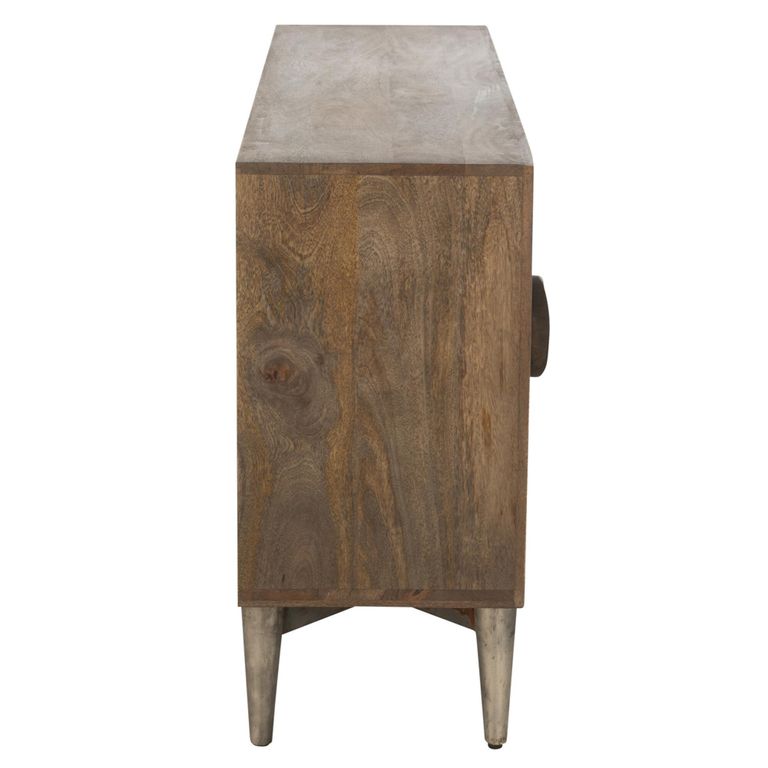 Buffet Sideboard - 4 Door - Medium - Art Deco Desgin - Brown Mango Wood
