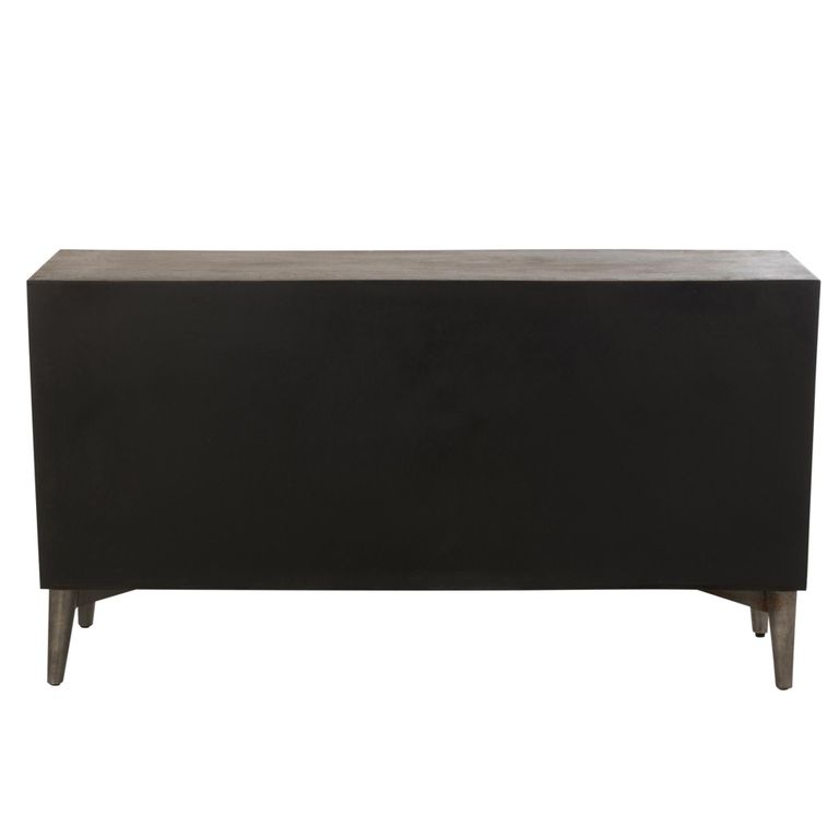 Buffet Sideboard - 4 Door - Medium - Art Deco Desgin - Brown Mango Wood