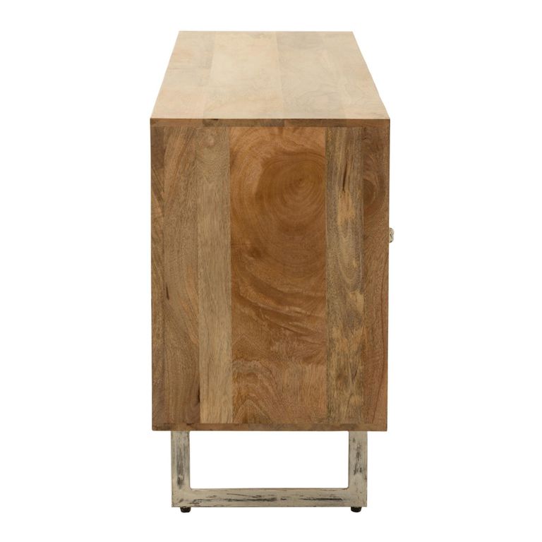 Sideboard - 4 Door - Large - Natural Rattan Mango Wood