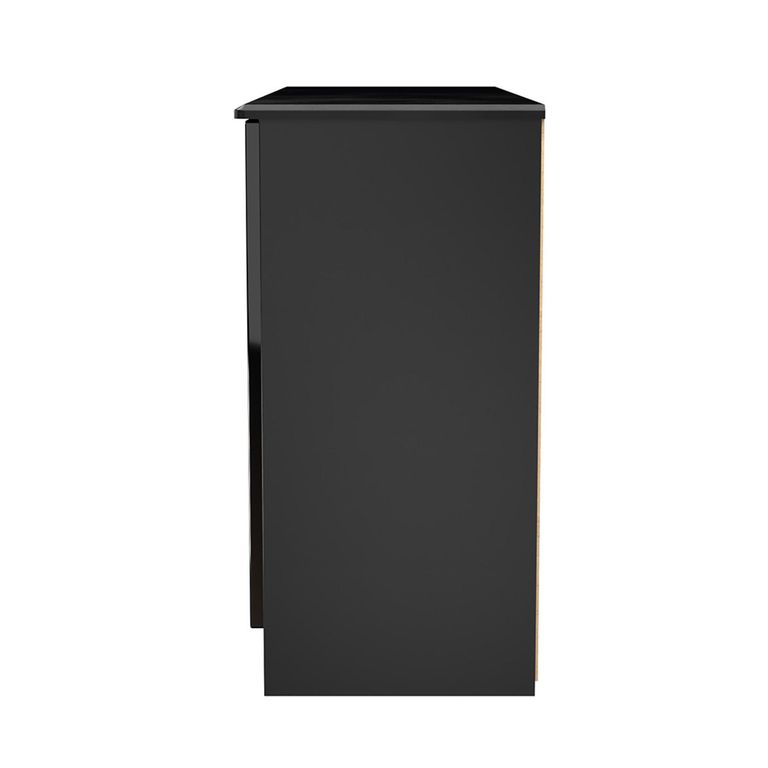 Knightsbridge Sideboard - Medium - 2 Doors - Gloss Black