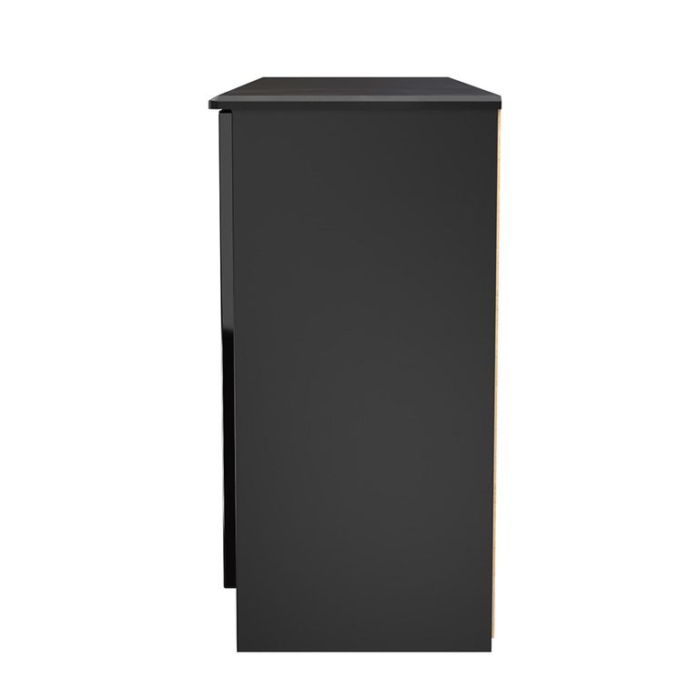 Knightsbridge Sideboard - Wide - 4 Doors - Gloss Black
